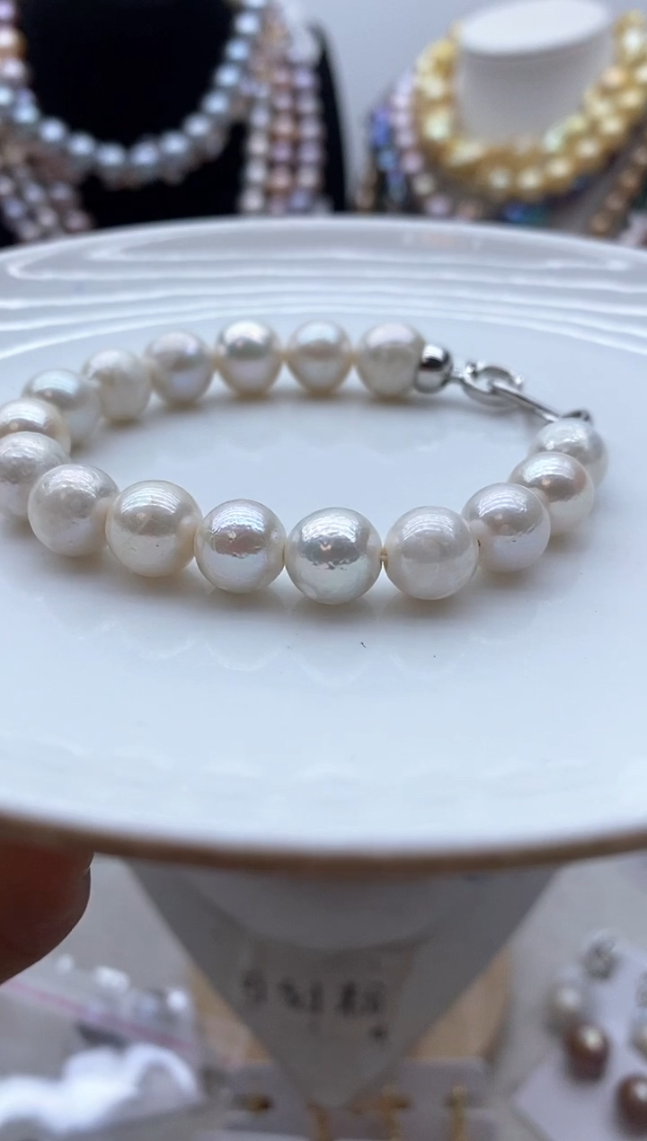 【闪购商品】淡水珍珠颈饰钛钢7