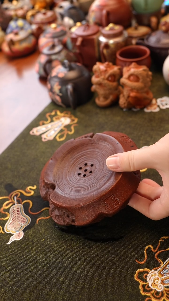 茶壶紫砂太湖石储水壶承