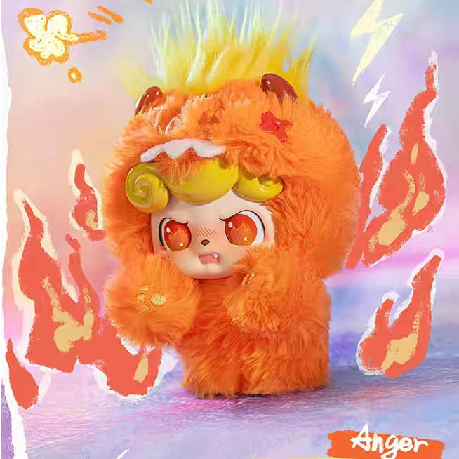 【拆盒】Q宝情绪毛毛怪毛绒盲盒可爱潮玩