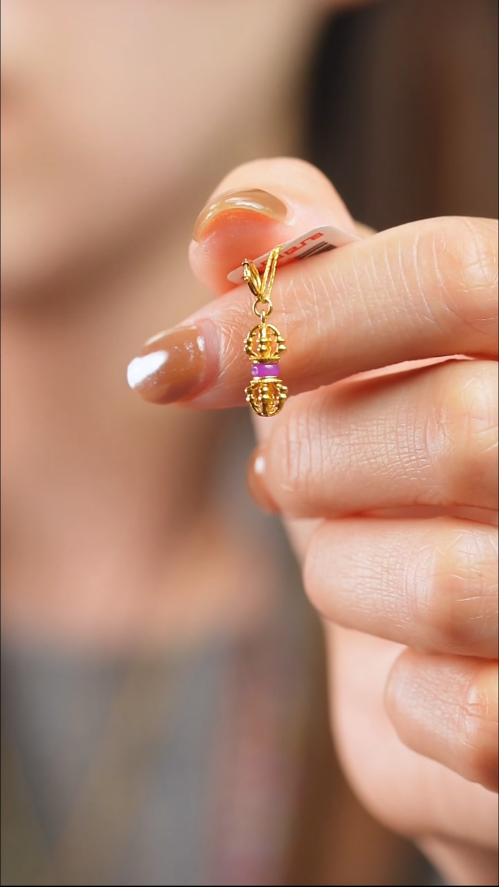 苏纪石（舒俱来）18K金镶嵌吊坠(不含链)535