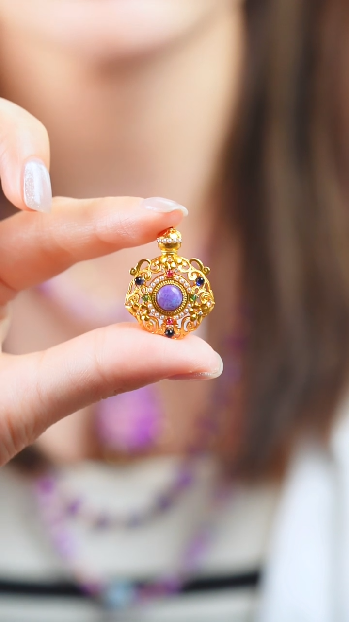 银S925镶嵌苏纪石（舒俱来）吊坠(不含链)2