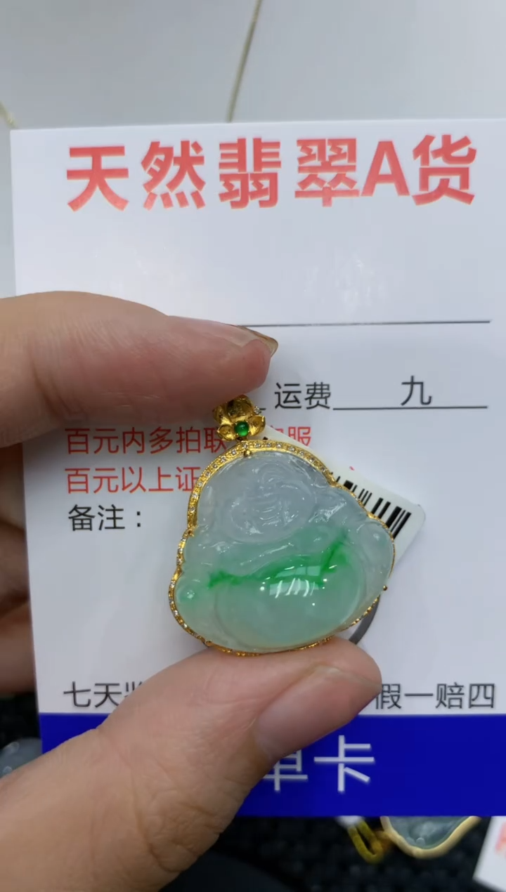 【闪购商品】翡翠颈饰18K金镶嵌  111111111111