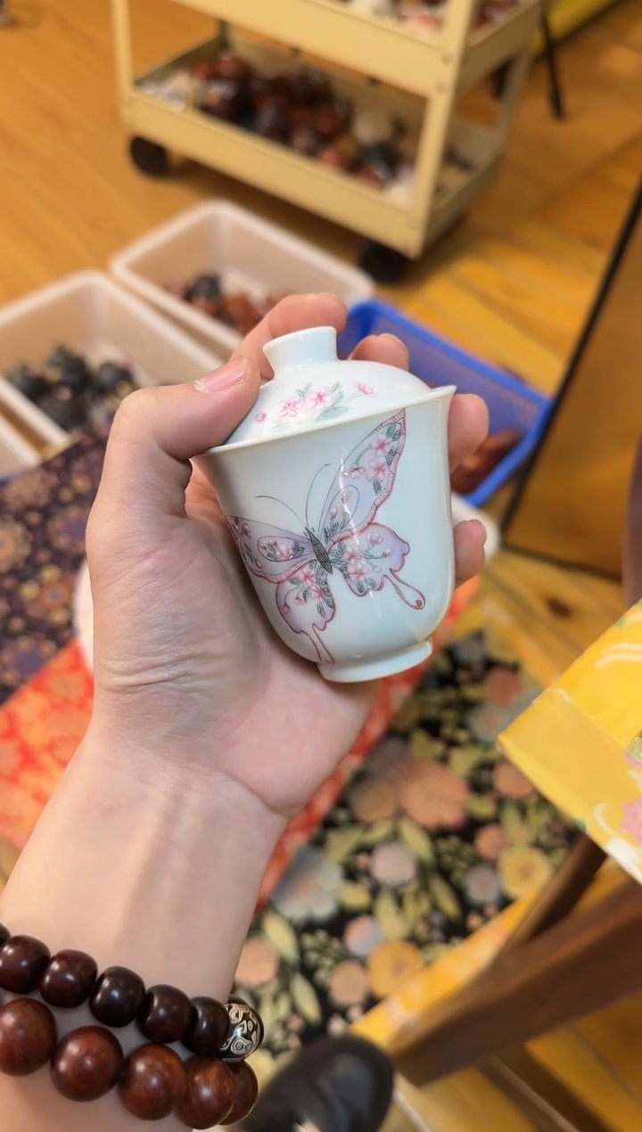 【闪购商品】瓷片盖碗大碗茶的茶器