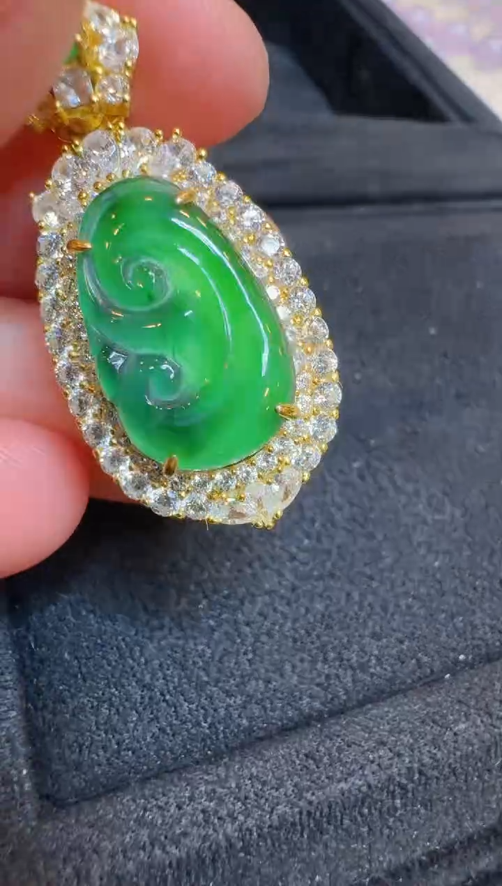 【闪购商品】翡翠吊坠(不含链)银S925镶嵌多样性团购发一件