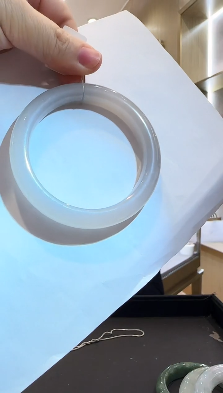 未镶嵌手镯和田玉[55】 60mm 