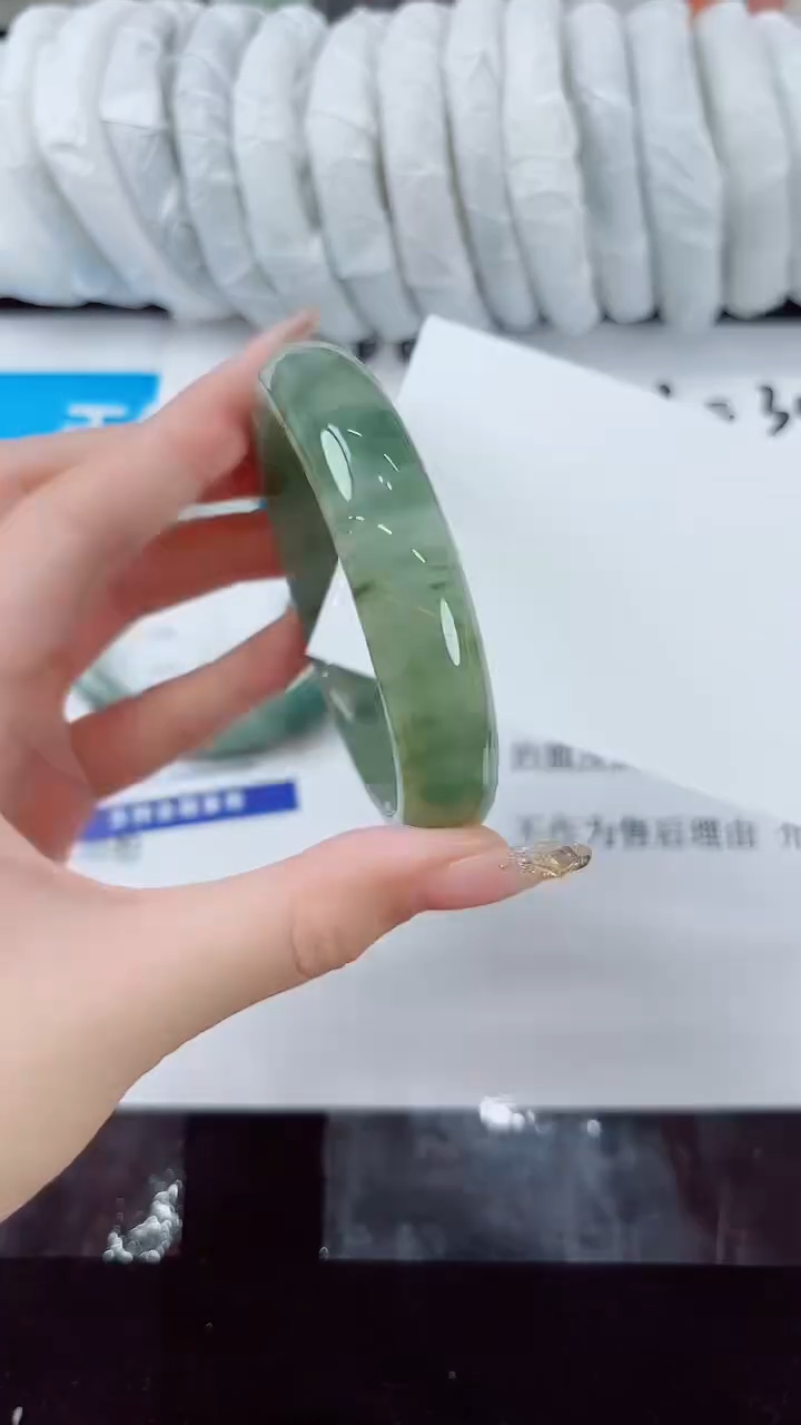 石英质玉手镯未镶嵌37-（58）