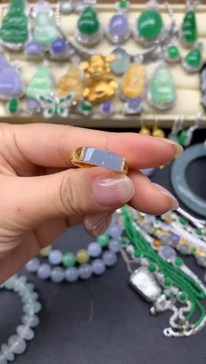 【闪购商品】翡翠戒指18K金镶嵌329-中国好珍宝