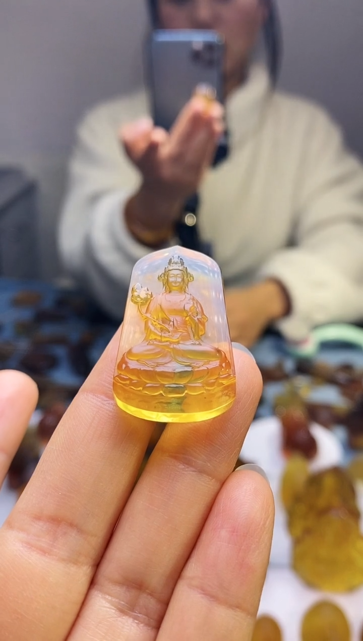 【闪购商品】琥珀颈饰未镶嵌HP97-60（大势至）