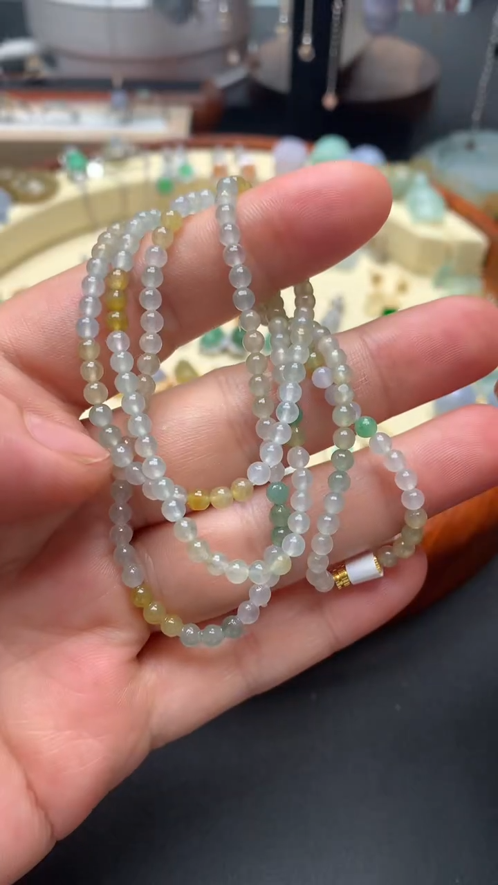 【闪购商品】翡翠手串未镶嵌翡翠珠珠长串
