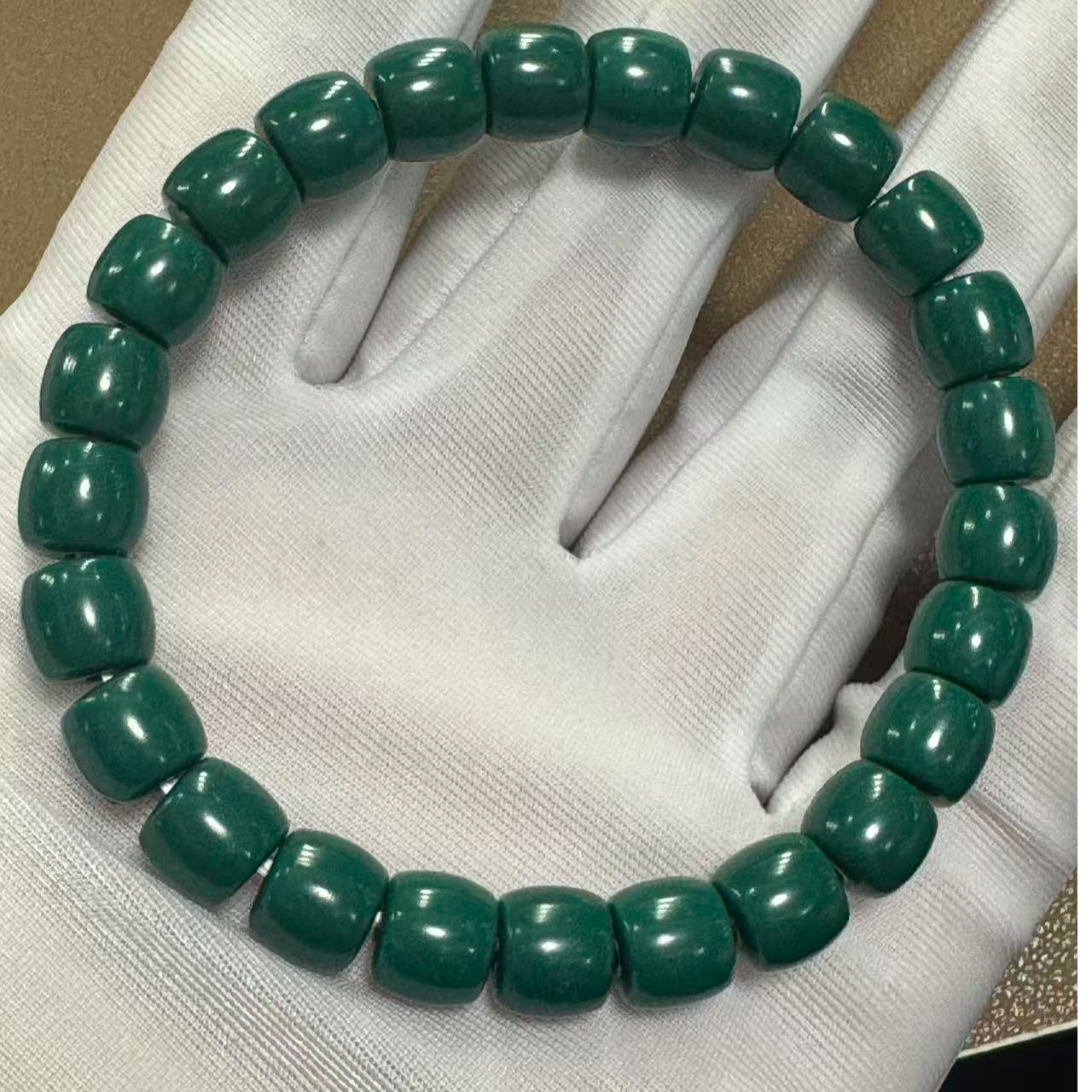 非金属珐琅手链 绿色 直切 手链