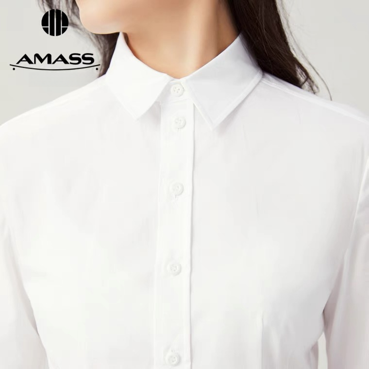 【阿玛施 AMASS】阿玛施新品基础白衬衫 5300922