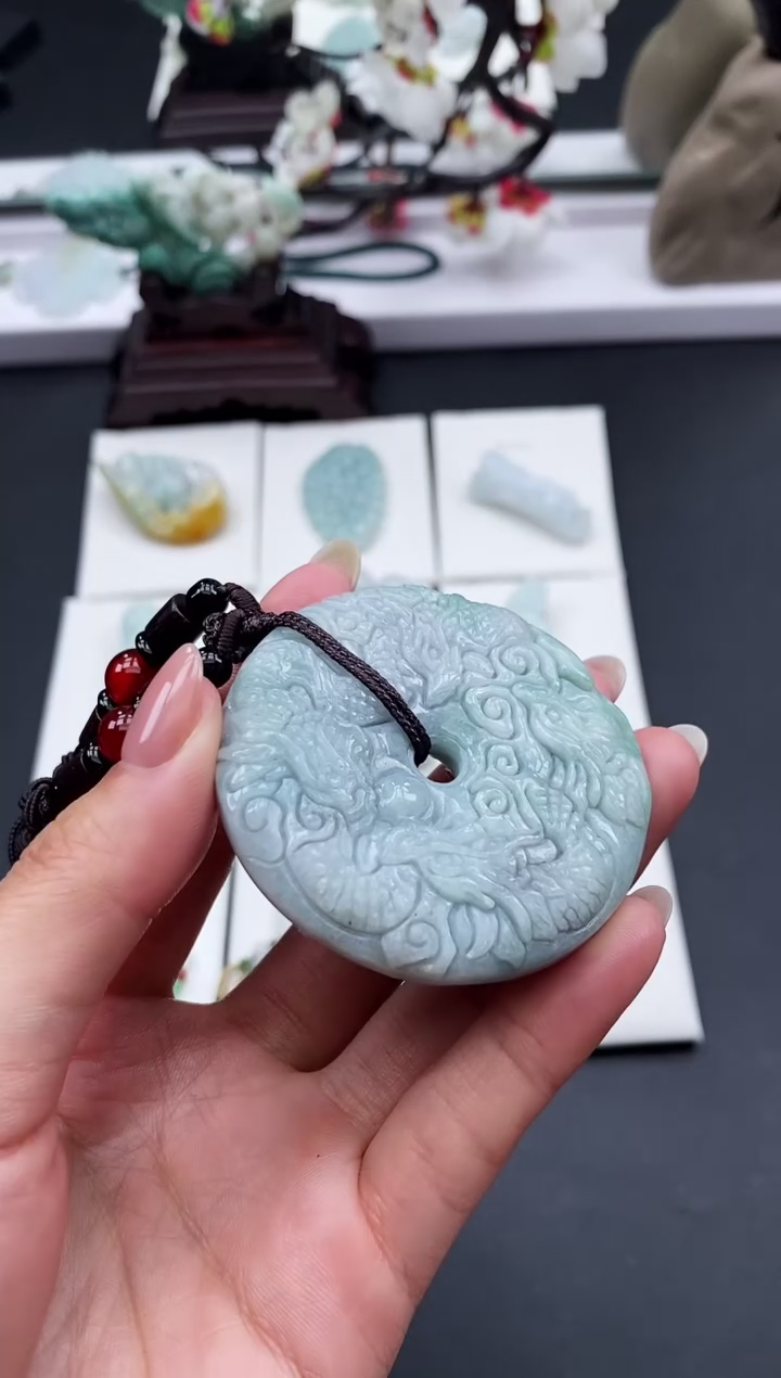 【闪购商品】翡翠颈饰未镶嵌天然缅甸A货翡翠