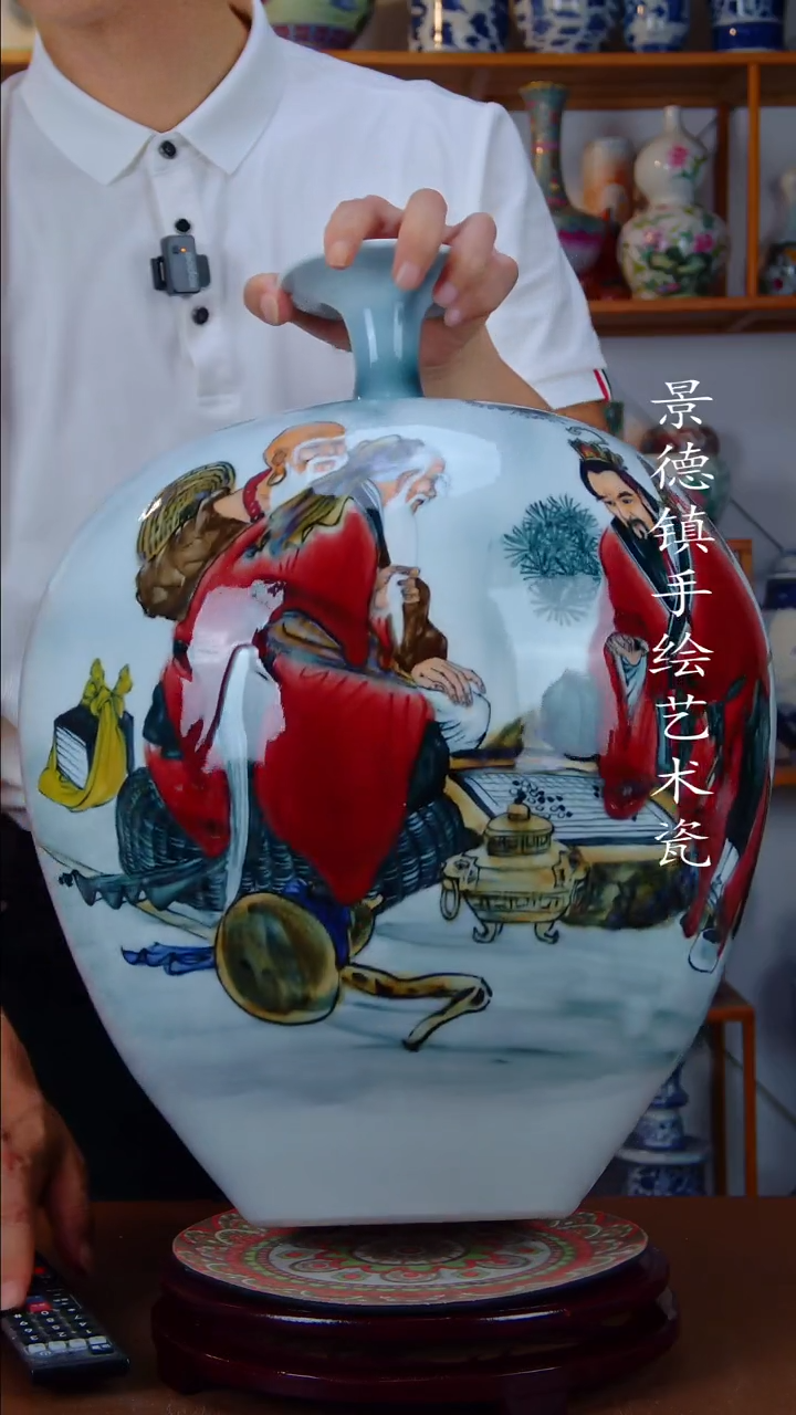 现代景德镇手工手绘陶瓷摆件36