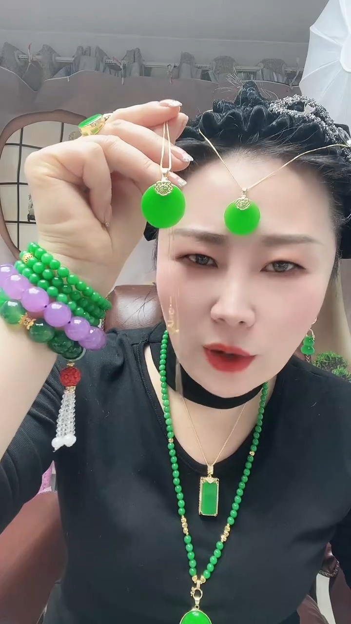 【闪购商品】翡翠颈饰14K金镶嵌21号