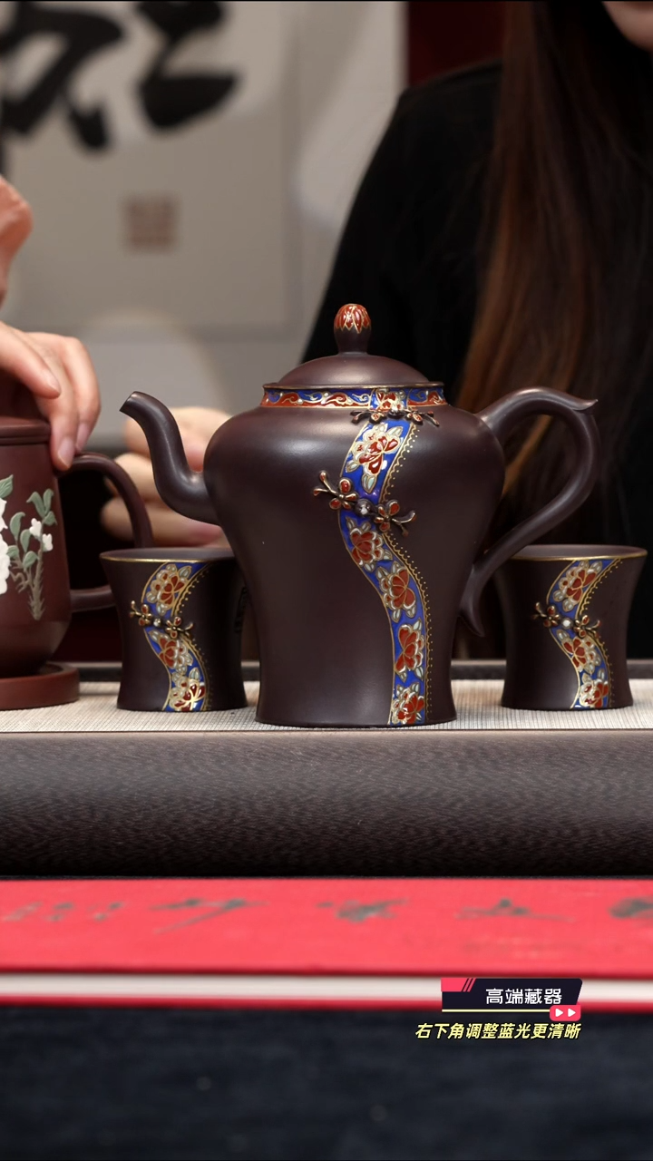 茶壶紫砂【k104】旗袍套组宜兴紫砂XXW