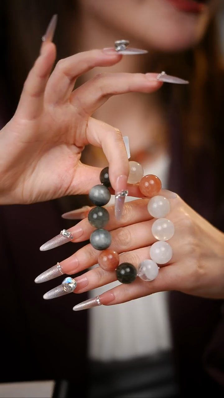 未镶嵌手串水晶兔毛