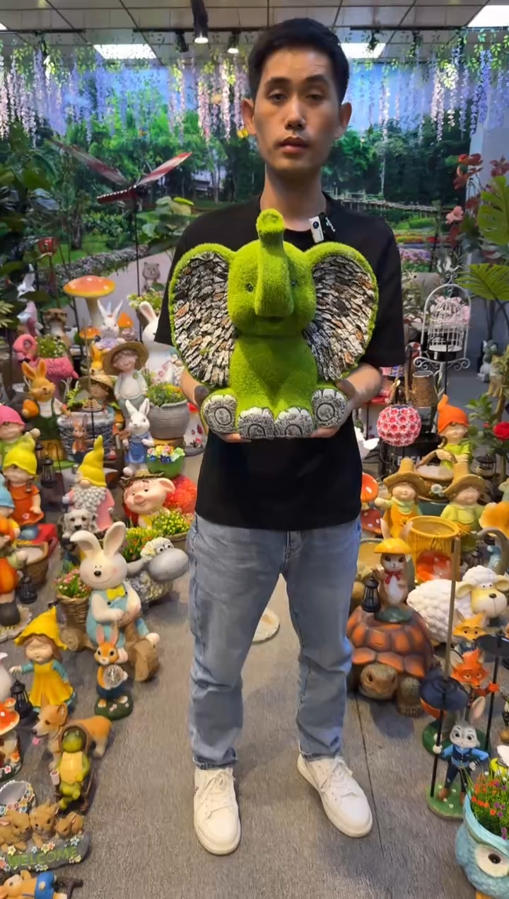 无花朵花园庭院摆件&00&