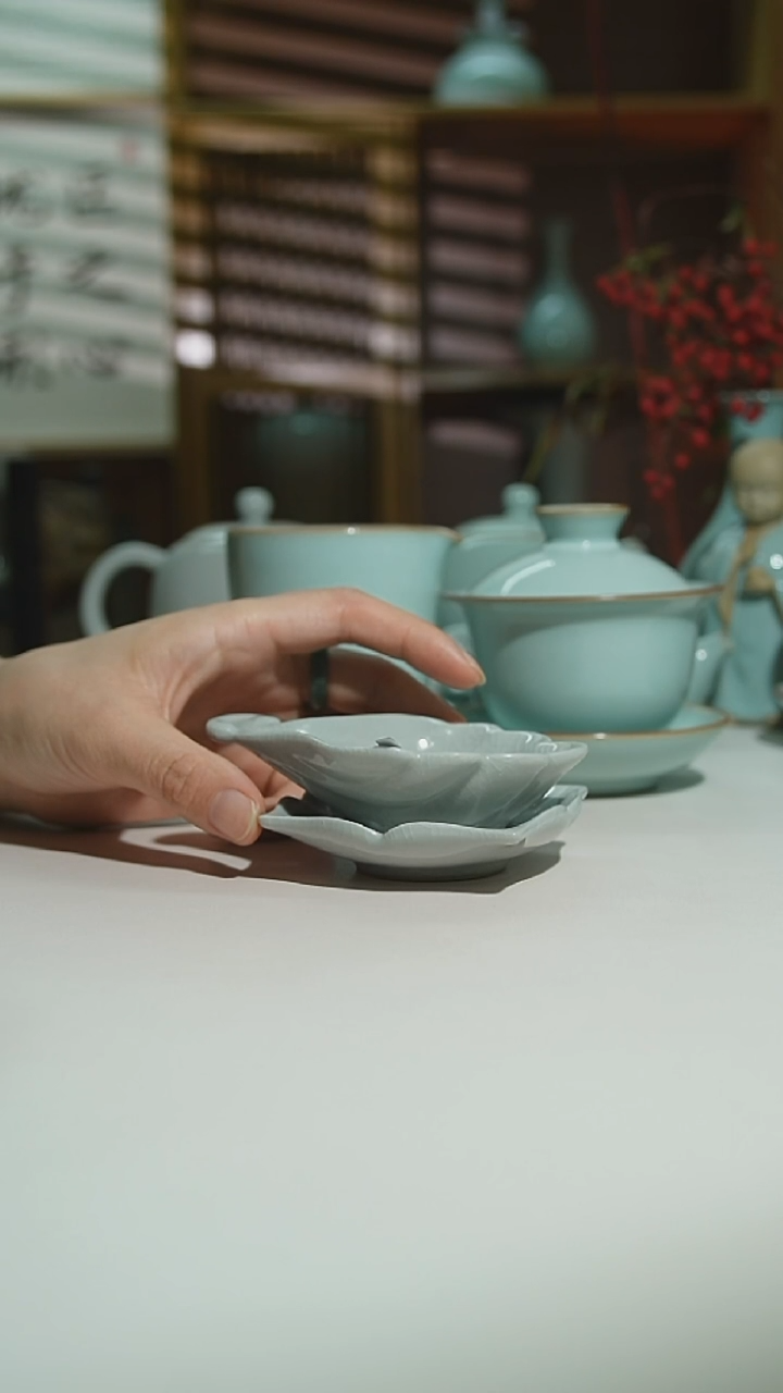 月白银杏叶茶滤二级0508