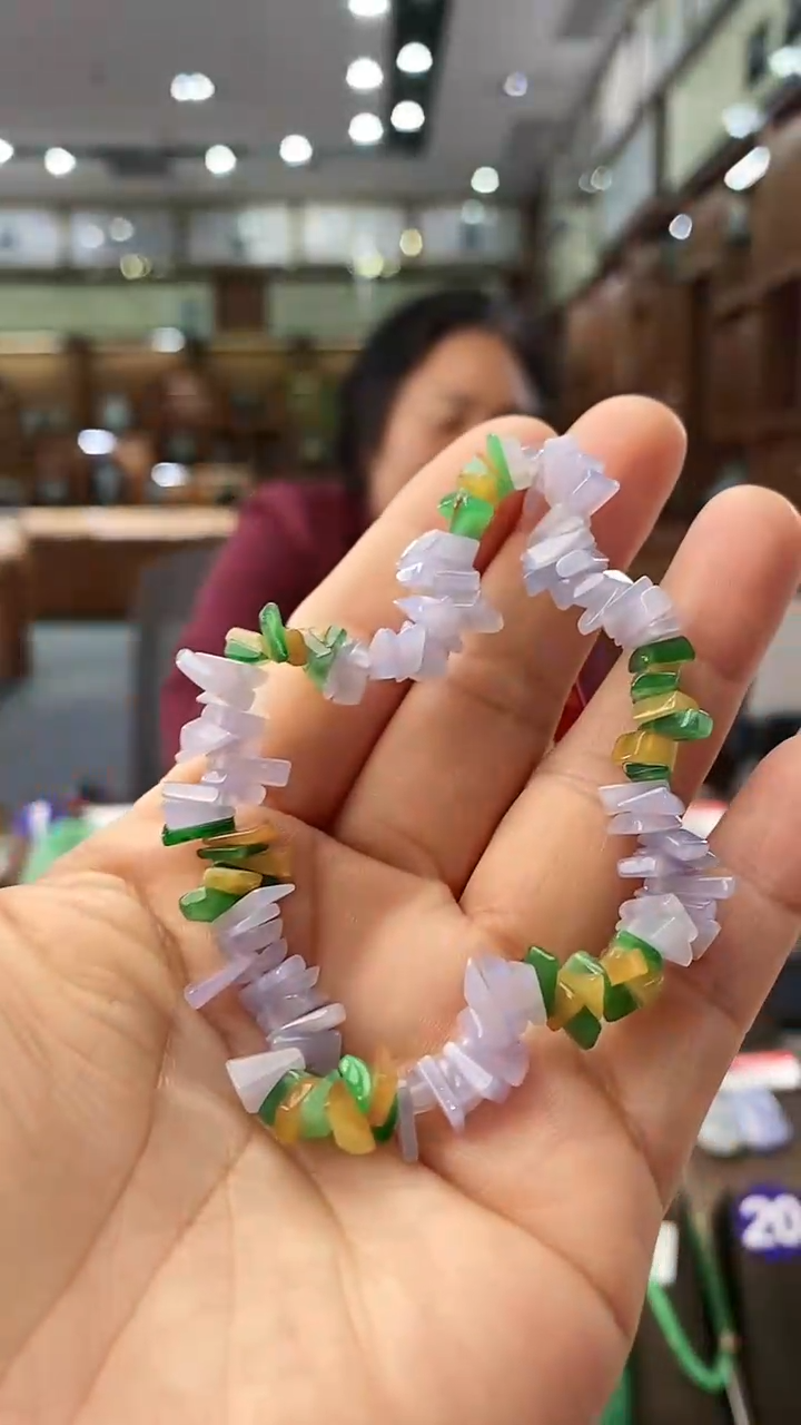 【闪购商品】翡翠手串未镶嵌岁岁平安手串