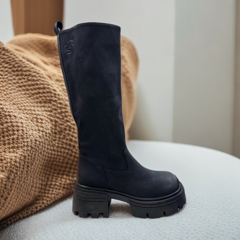 6727-A10-中筒马丁靴女靴