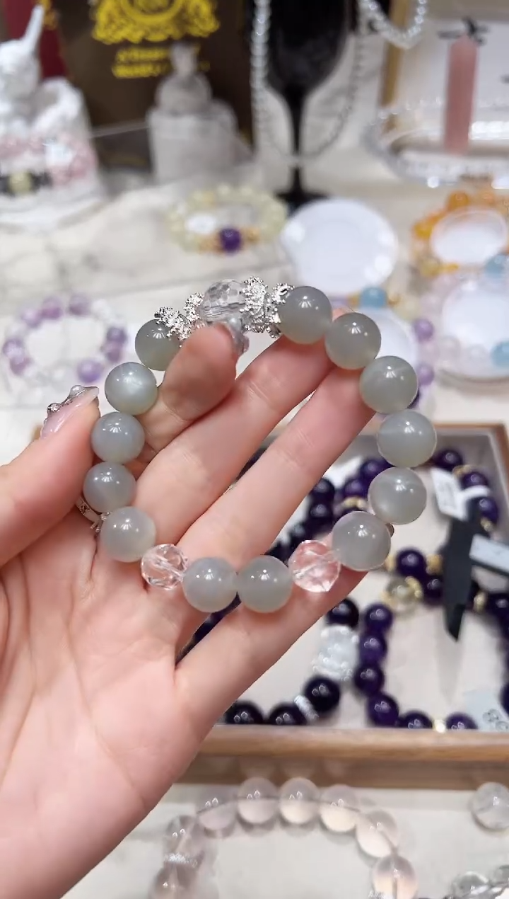 【闪购商品】月光石手链未镶嵌多样性发货发其一颜色微差