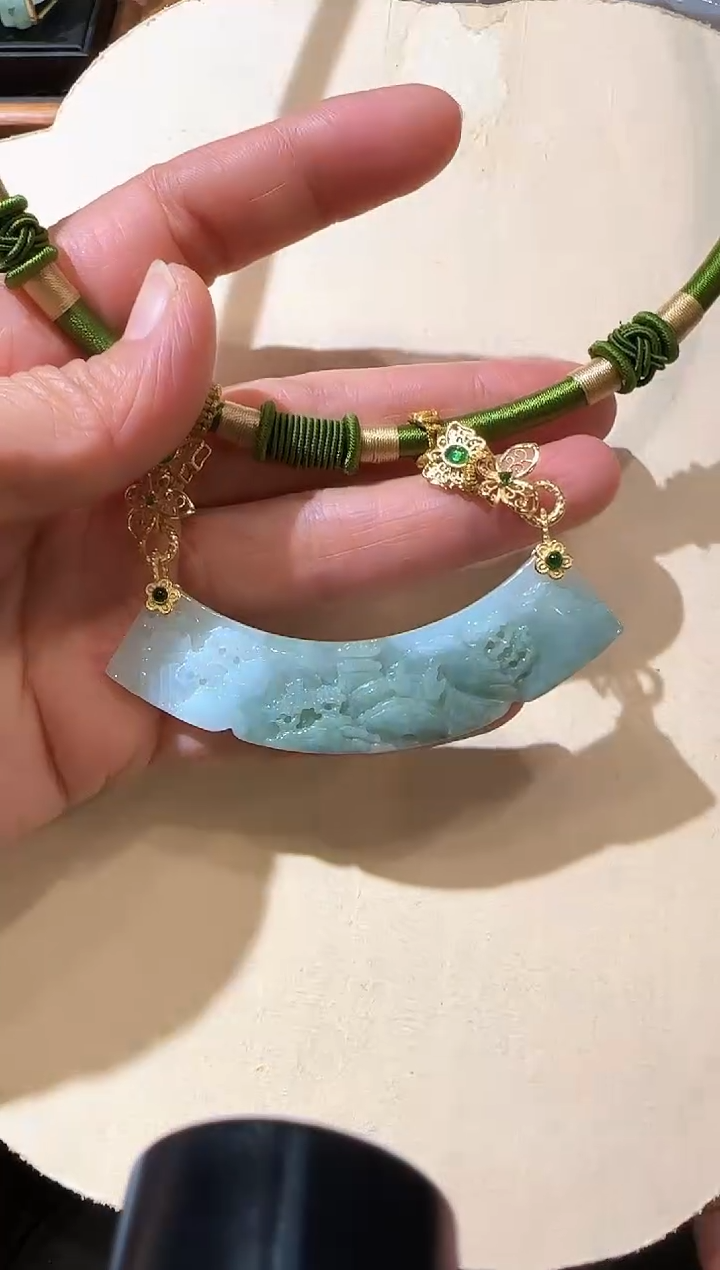【闪购商品】翡翠颈饰未镶嵌国风