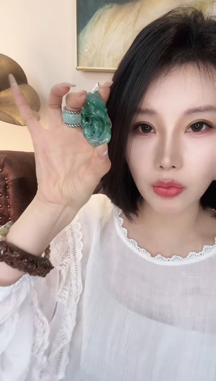 颈饰未镶嵌翡翠越**好翡翠E639