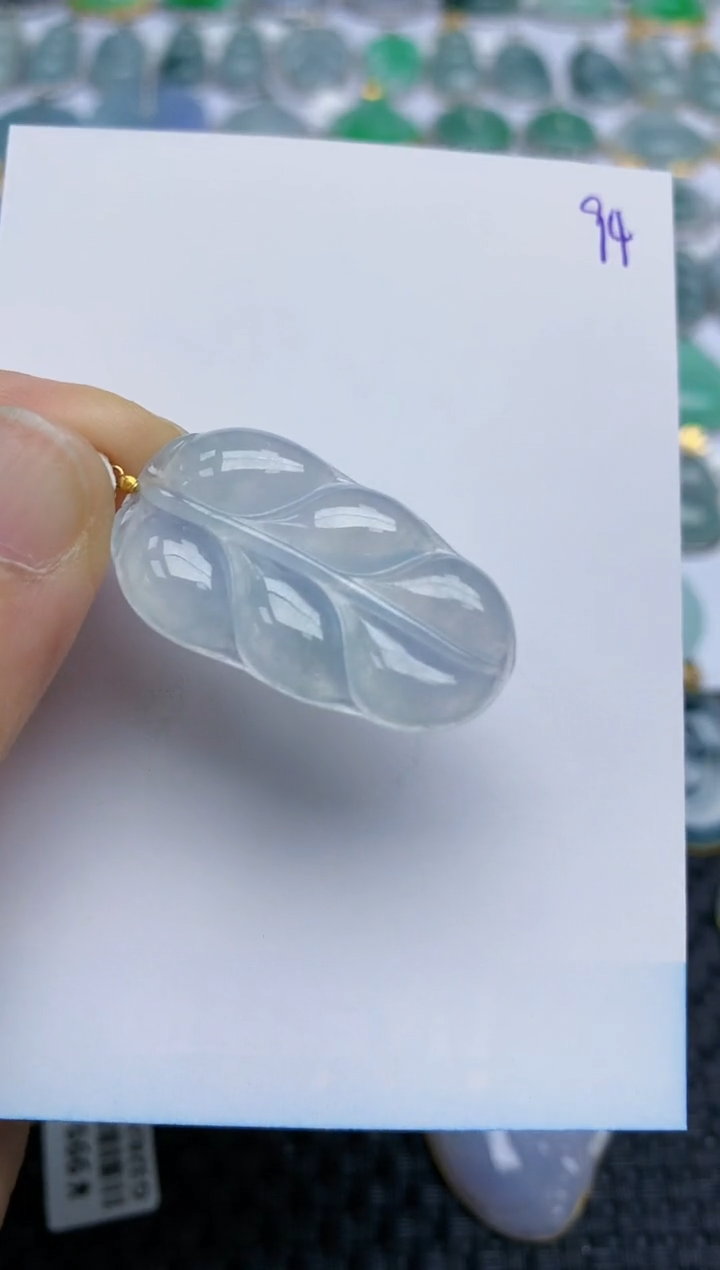 【闪购商品】翡翠挂件18K金镶嵌天然A货翡翠 94