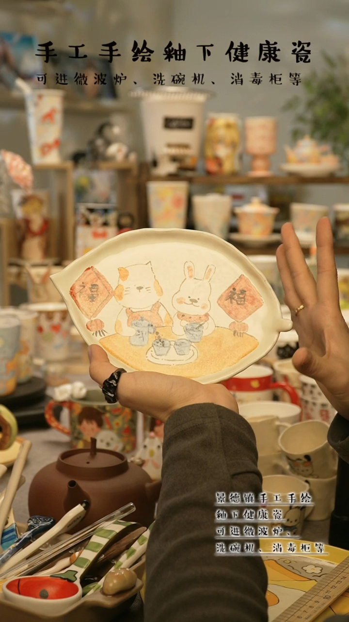 【闪购商品】杯陶瓷景德镇高温釉下彩@W667-6