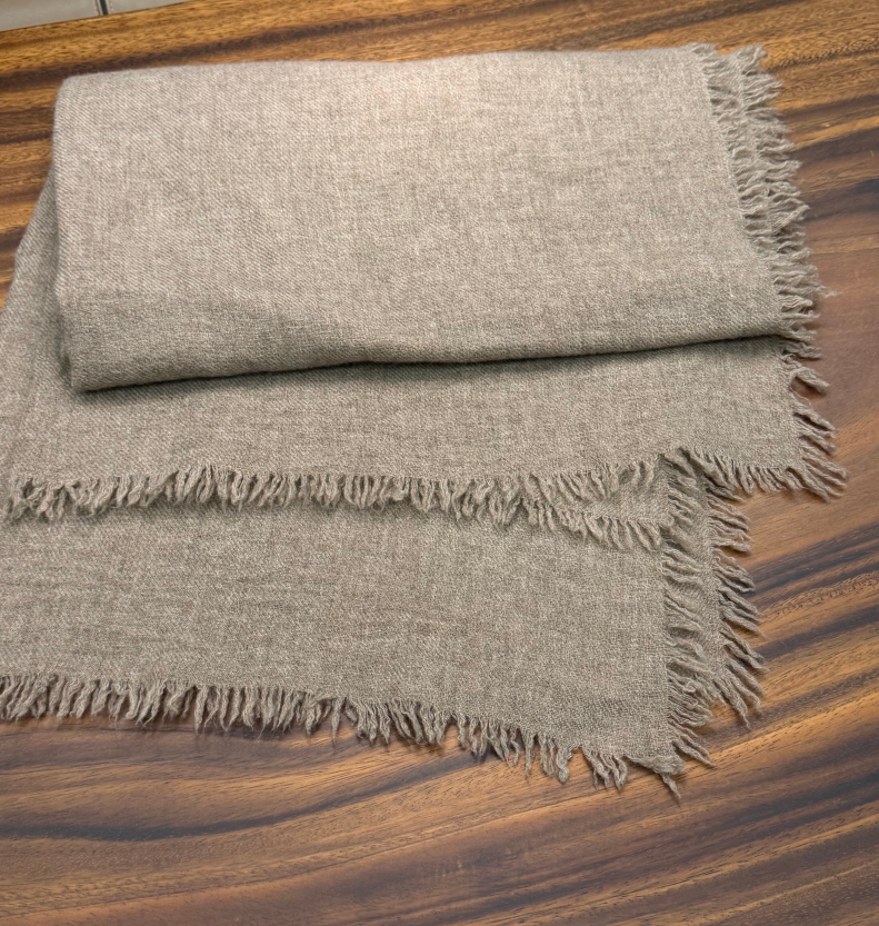 Jinmstudio丨100羊绒宽版围巾622501A0158