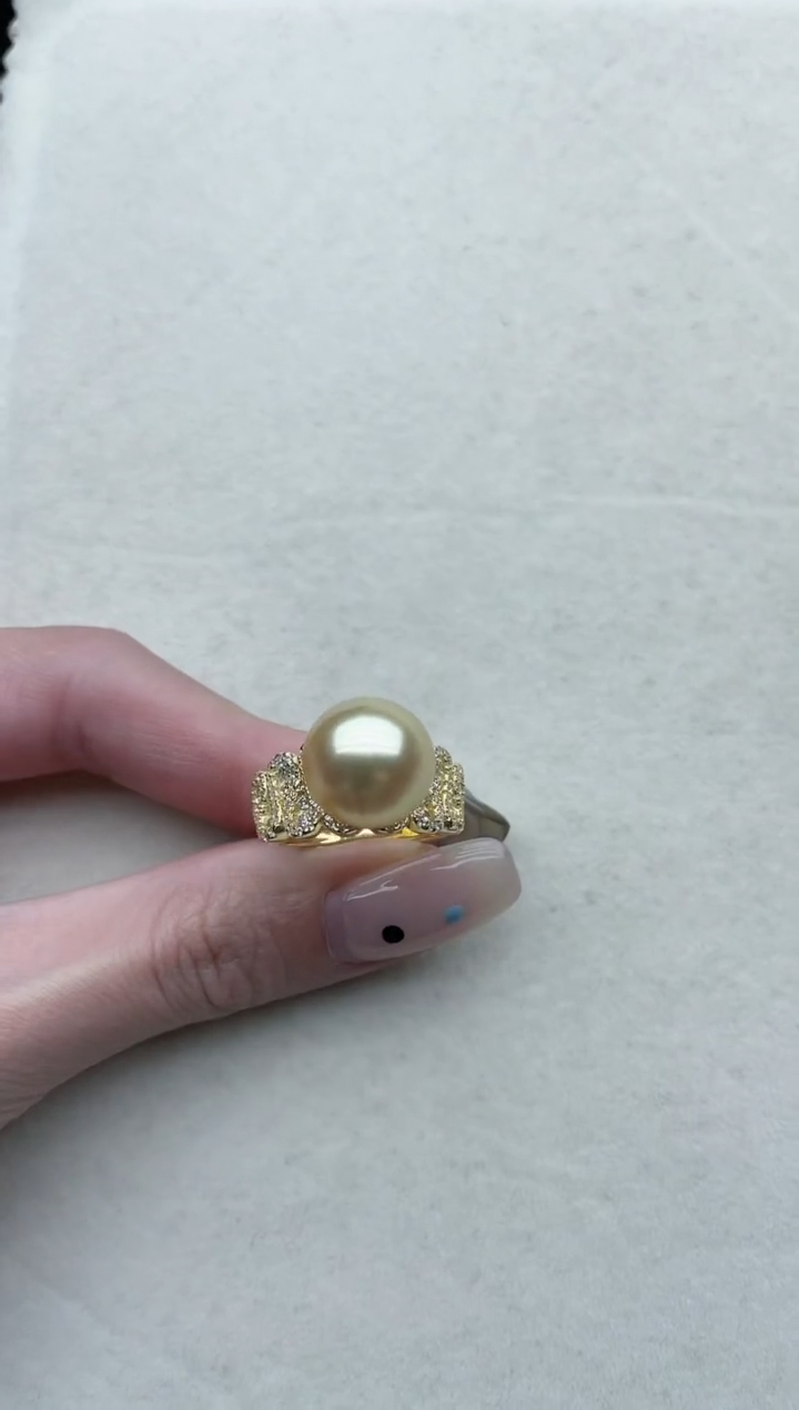 【闪购商品】海水珍珠戒指银S925镶嵌Y103