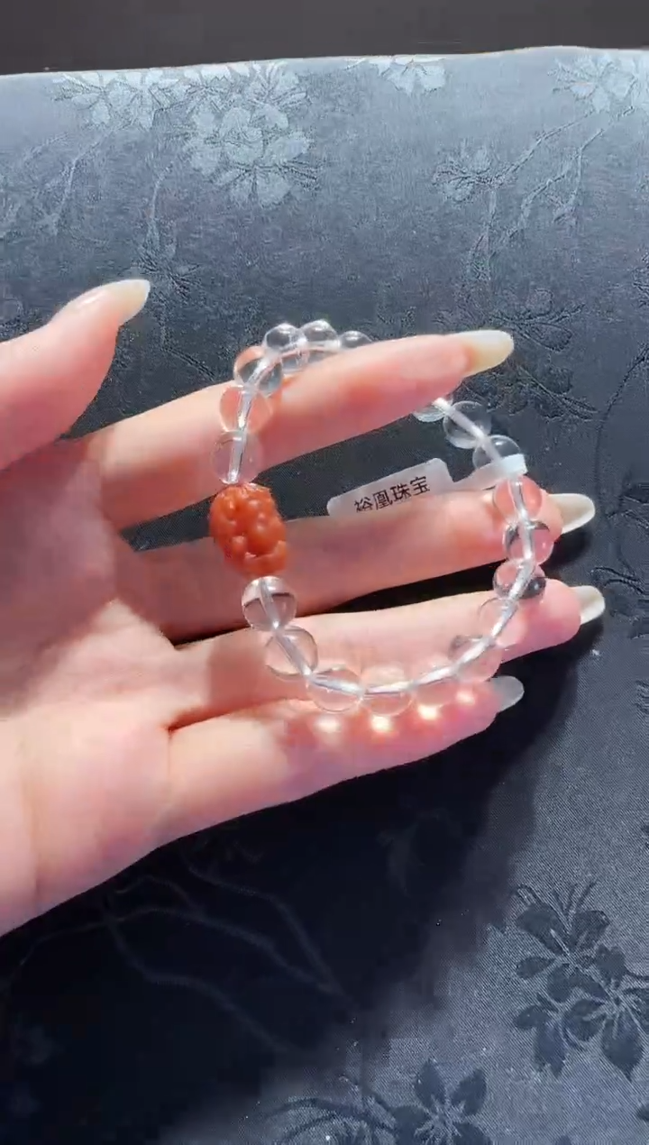 【闪购商品】水晶手串未镶嵌白水晶切面手串设计款