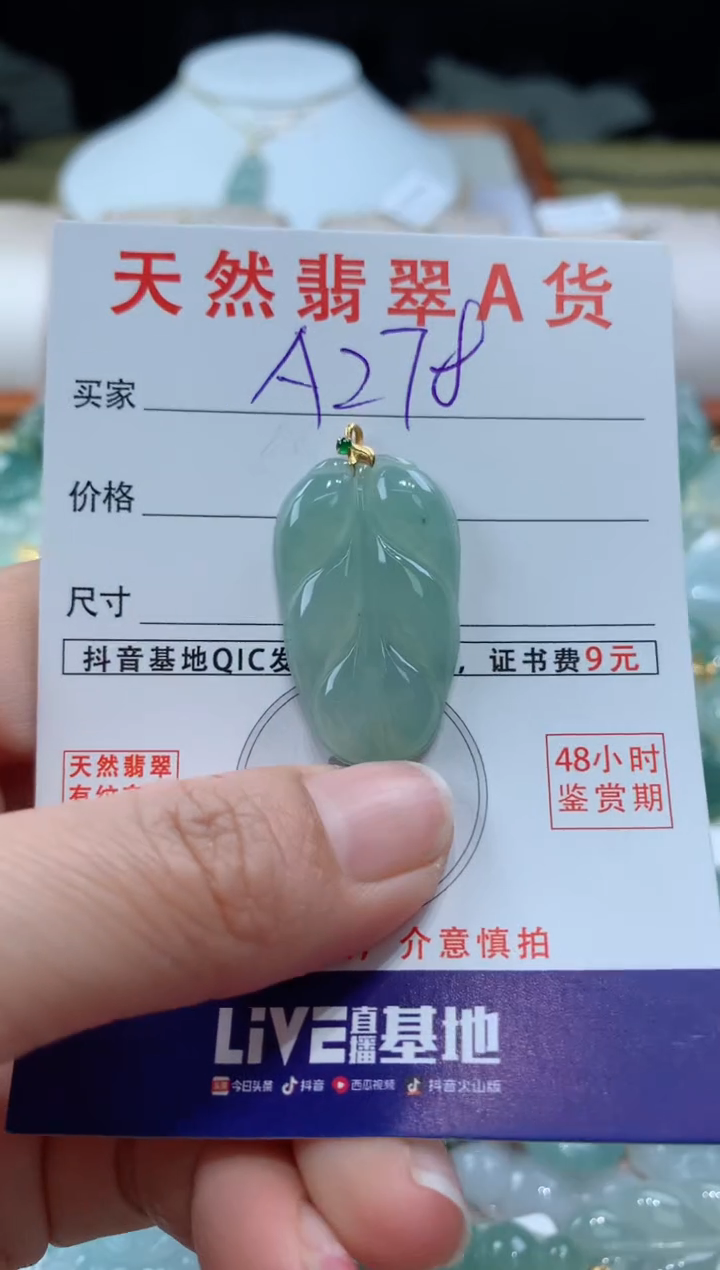 【闪购商品】翡翠颈饰未镶嵌天然A货翡翠挂件