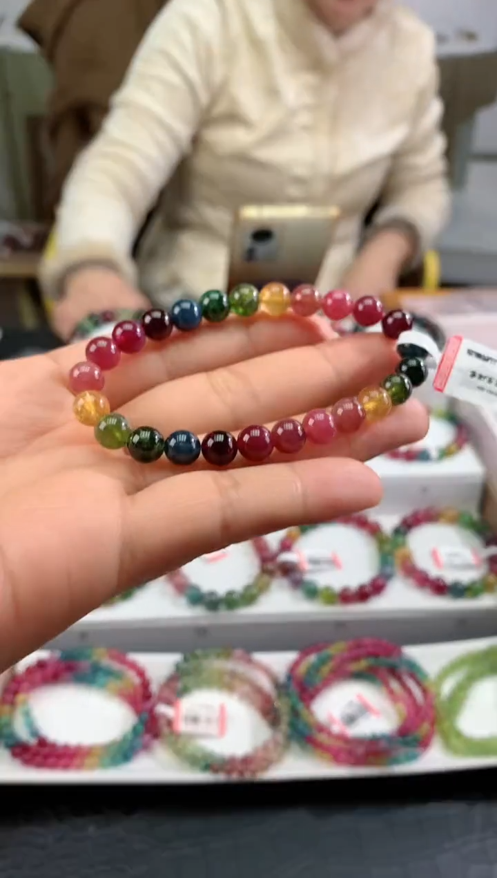 【闪购商品】碧玺手串未镶嵌多样性发一条