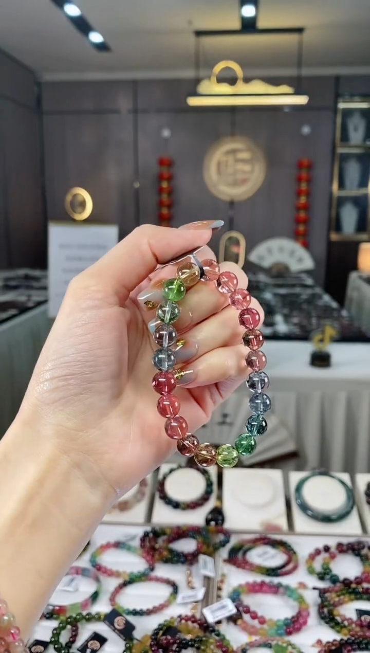 【闪购商品】碧玺收藏级单圈后厨9mm+未镶嵌一物一证dan