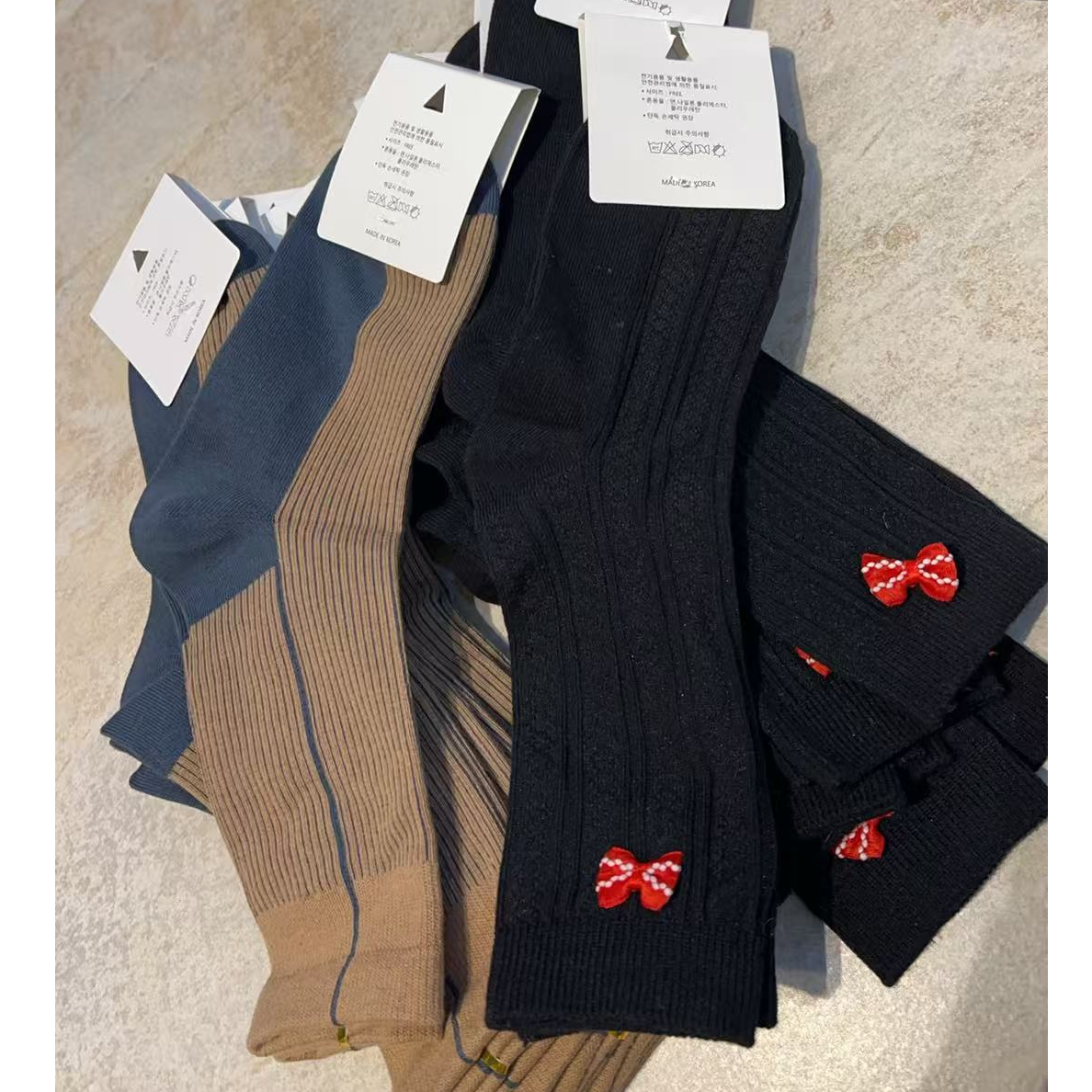 YT推荐 冬季坑条中筒袜