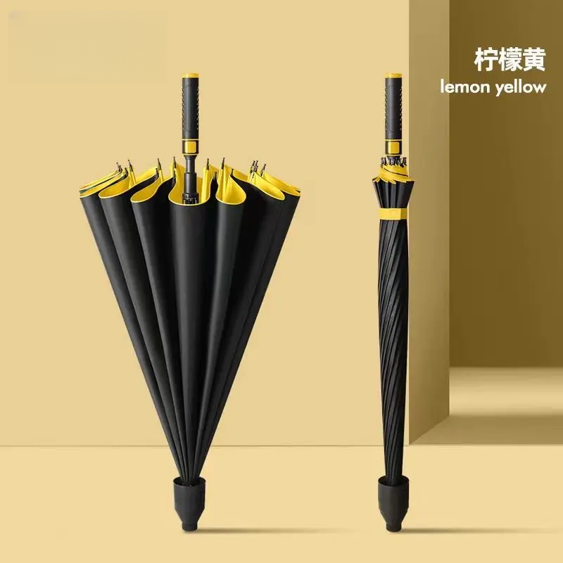 超大防水套高尔夫伞抗风加固半自动晴雨伞加大长柄伞防紫外线雨伞