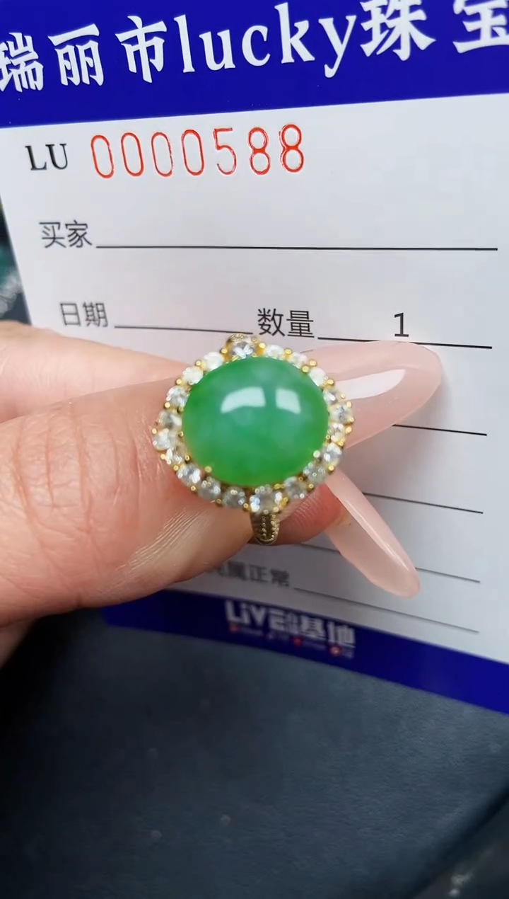 【闪购商品】翡翠颈饰银S925镶嵌0588