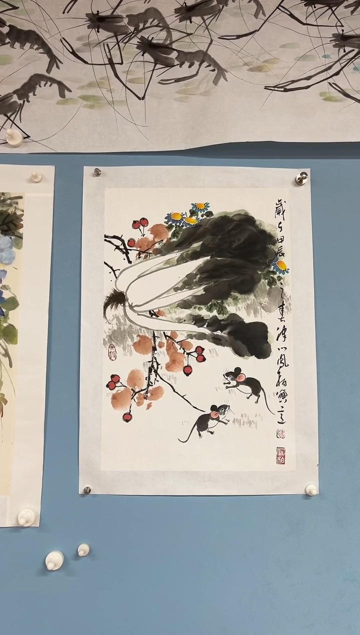 国画马凤柏百财图