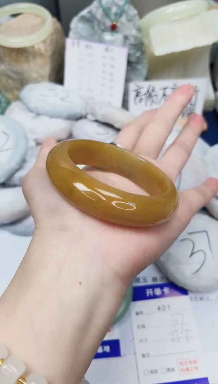 【闪购商品】石英质玉手镯未镶嵌401-财气镯-圈口55