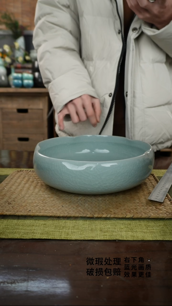 陶瓷五瓣花茶洗B-26次品保不漏水外观不完美