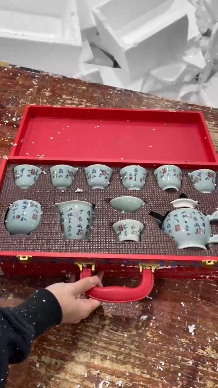 【闪购商品】瓷片黑马茶具甄选链接@@LS