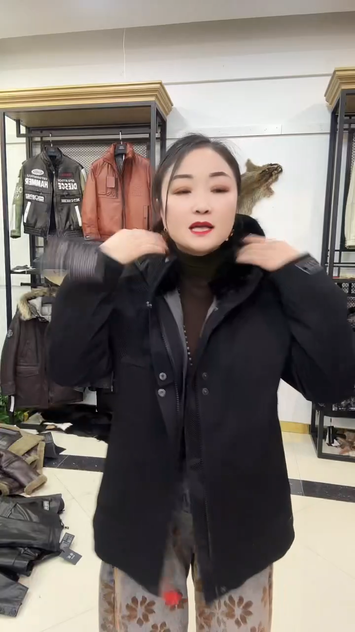 猾子毛内胆派克服100-125斤