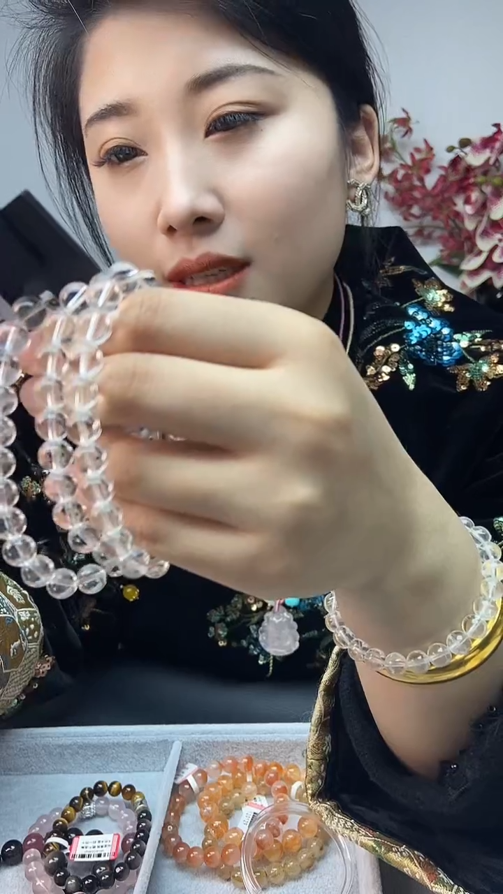 【闪购商品】水晶手链未镶嵌天然白水晶手链