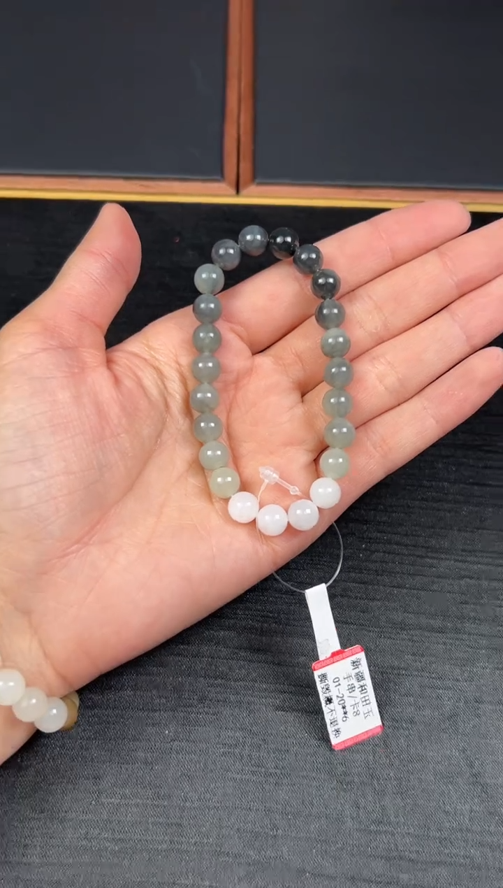 【闪购商品】和田玉手链未镶嵌若羌微色差卡8