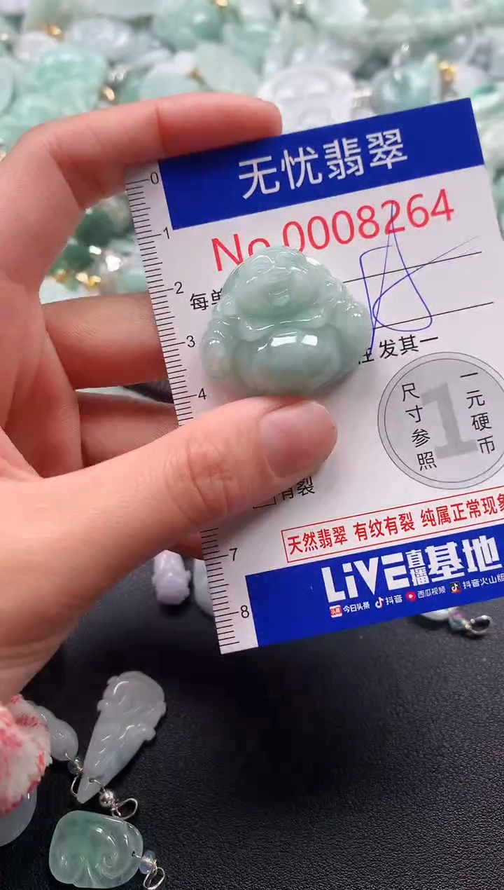 吊坠(不含链)未镶嵌翡翠8264