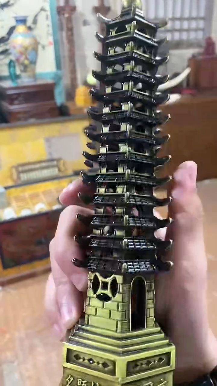 【闪购商品】香榧木木雕主播推荐好物好物十三层塔