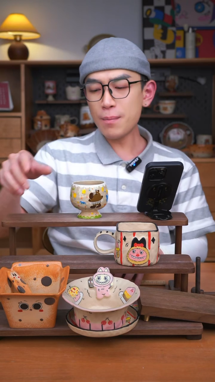 杯子景德镇可爱设计师款陶瓷