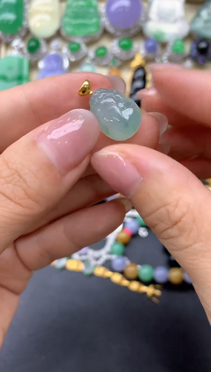 【闪购商品】翡翠颈饰18K金镶嵌74-中国好珍宝