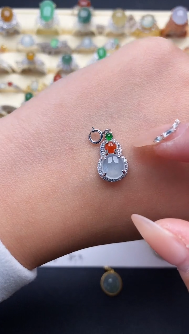 【闪购商品】翡翠戒指银S925镶嵌1111111+5